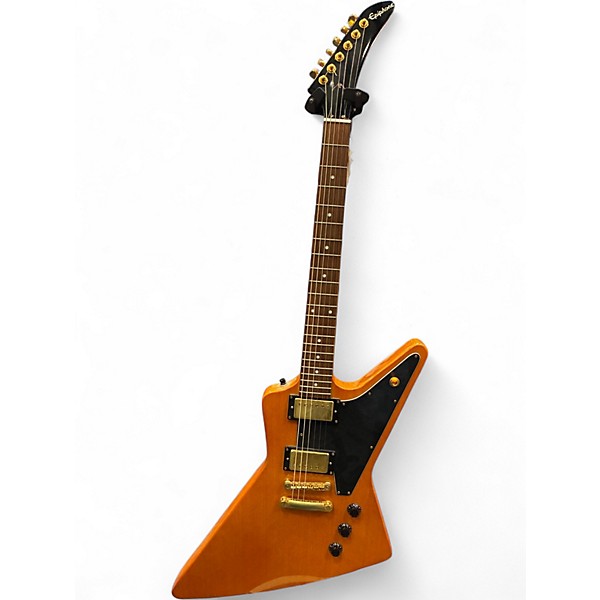 Used Epiphone Korina 1958 Explorer Vintage Natural Solid Body Electric Guitar
