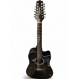 Used Takamine GD30CE-12 Black 12 String Acoustic Electric Guitar