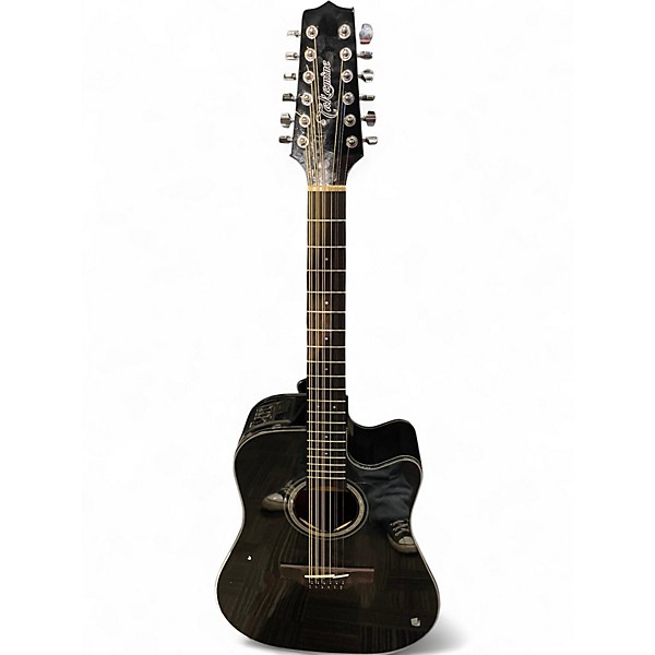 Used Takamine GD30CE-12 Black 12 String Acoustic Electric Guitar