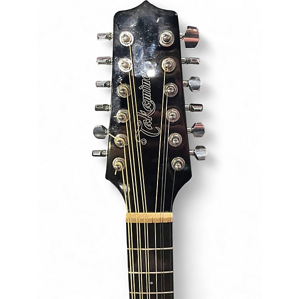 Used Takamine GD30CE-12 Black 12 String Acoustic Electric Guitar
