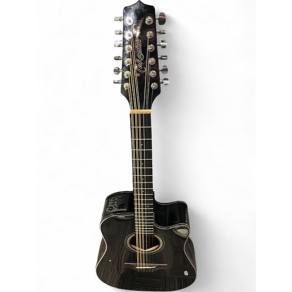Used Takamine GD30CE-12 Black 12 String Acoustic Electric Guitar