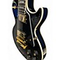 Used 2021 Gibson Les Paul Custom Black and Gold Solid Body Electric Guitar