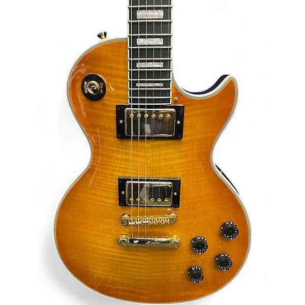 Used 2025 Epiphone Les Paul Custom Iced Tea Solid Body Electric Guitar