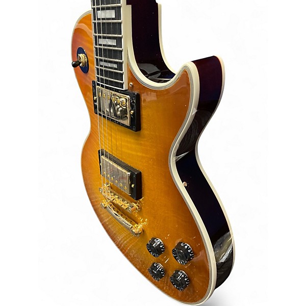 Used 2025 Epiphone Les Paul Custom Iced Tea Solid Body Electric Guitar