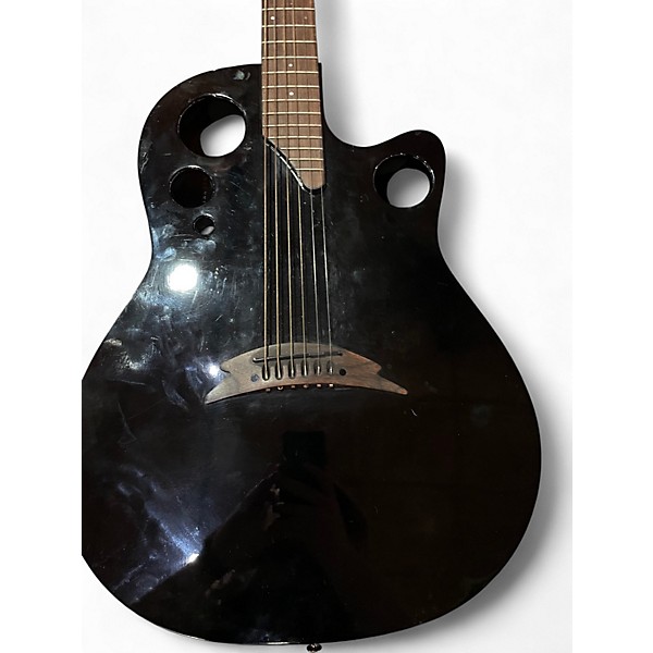 Used Ovation t357 Black Acoustic Electric Guitar