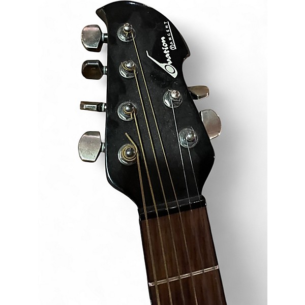 Used Ovation t357 Black Acoustic Electric Guitar