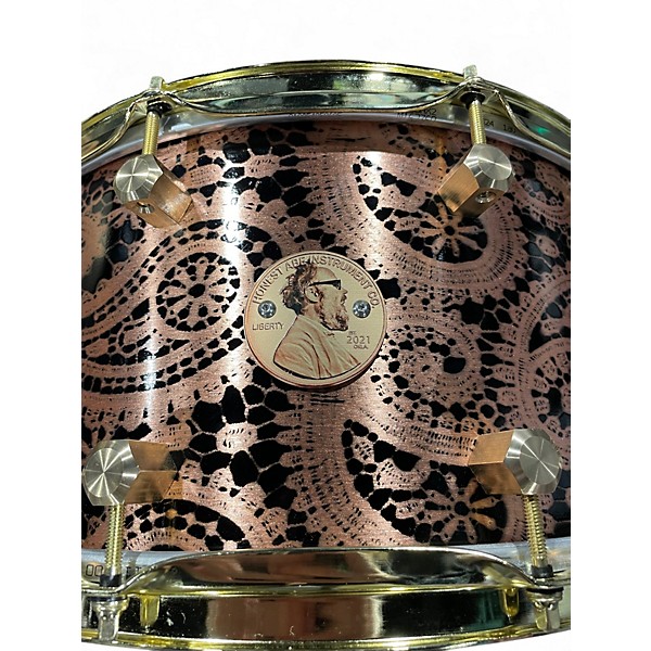 Used Honest Abe Instrument Co 15X7 Copper Paisley Drum