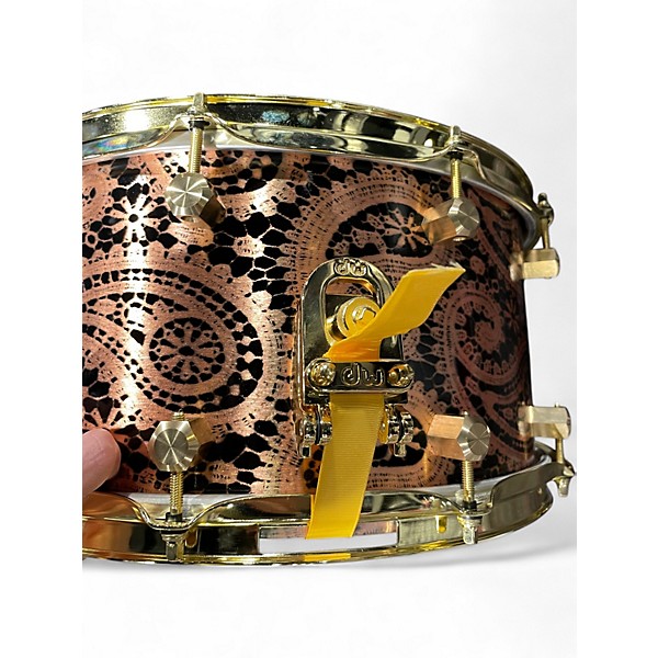 Used Honest Abe Instrument Co 15X7 Copper Paisley Drum
