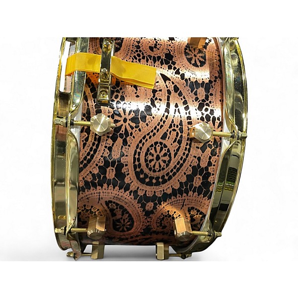Used Honest Abe Instrument Co 15X7 Copper Paisley Drum