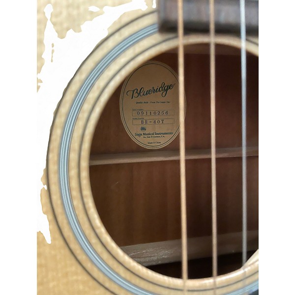 Used Blueridge BR40TCE Tenor Natural Acoustic Electric Guitar