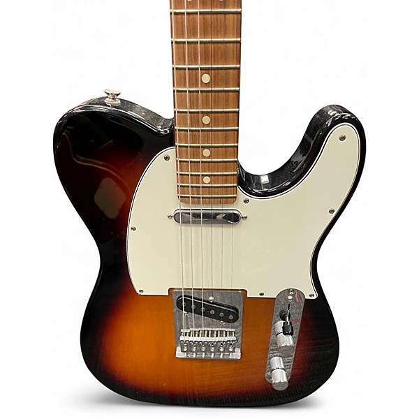 Used Fender Player Telecaster 3 Color Sunburst Solid Body Electric Guitar