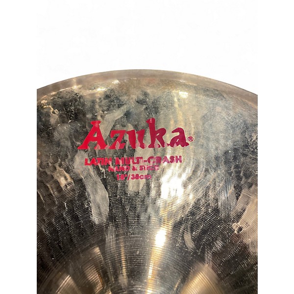 Used Zildjian 15in Azuka Hand Crash Cymbal