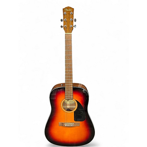 Used Fender CD60 Dreadnought 2 Color Sunburst Acoustic Guitar