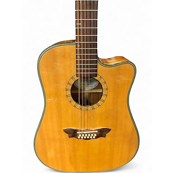 Used Washburn D46SCE12 NATURAL 12 String Acoustic Electric Guitar