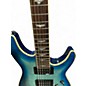 Used Schecter Guitar Research Omen Extreme 6 Ocean Blue Burst Solid Body Electric Guitar