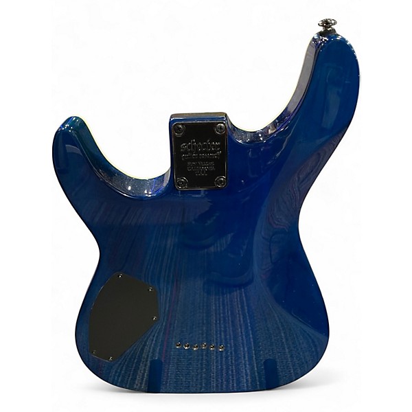 Used Schecter Guitar Research Omen Extreme 6 Ocean Blue Burst Solid Body Electric Guitar