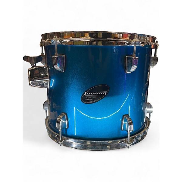 Used Ludwig 5 Piece Accent CS Blue Sparkle Drum Kit