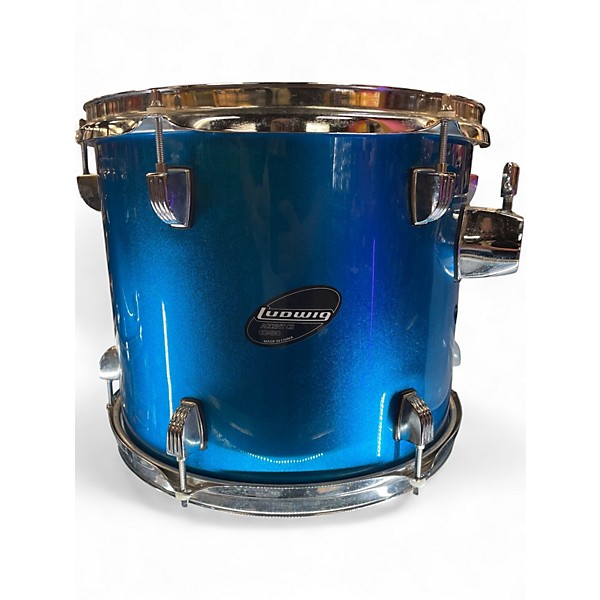 Used Ludwig 5 Piece Accent CS Blue Sparkle Drum Kit