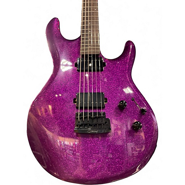 Used Ernie Ball Music Man Luke ST-LK100 Purple Sparkle Solid Body Electric Guitar