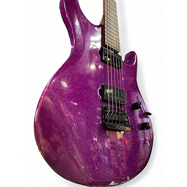 Used Ernie Ball Music Man Luke ST-LK100 Purple Sparkle Solid Body Electric Guitar