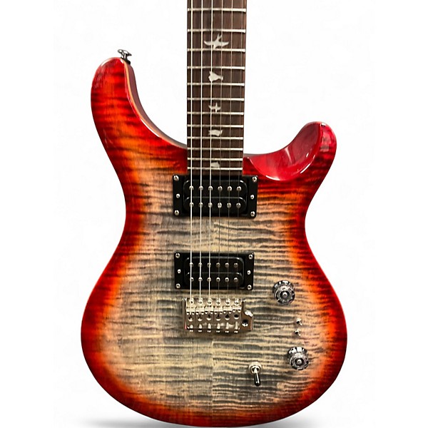 Used PRS SE Custom 24 Dark Cherry Burst Solid Body Electric Guitar