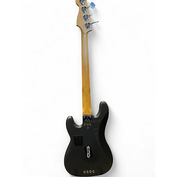 Used Fender American Standard Precision Bass Charcoal Frost Metallic Electric Bass Guitar