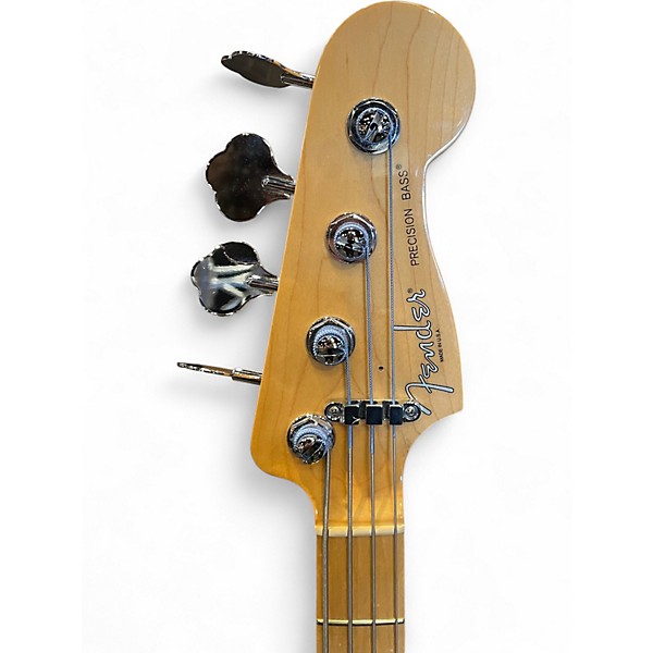 Used Fender American Standard Precision Bass Charcoal Frost Metallic Electric Bass Guitar