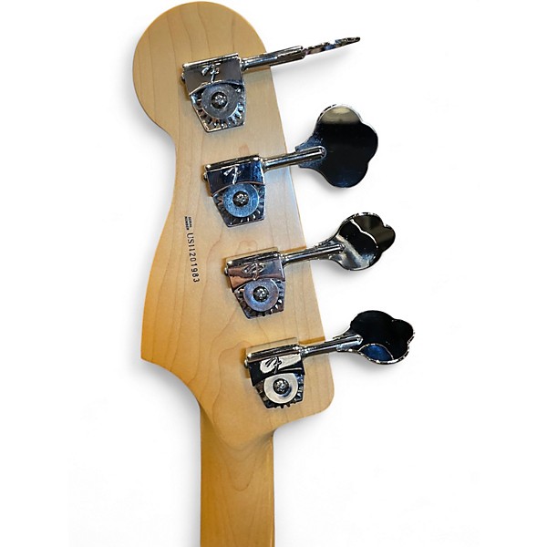 Used Fender American Standard Precision Bass Charcoal Frost Metallic Electric Bass Guitar