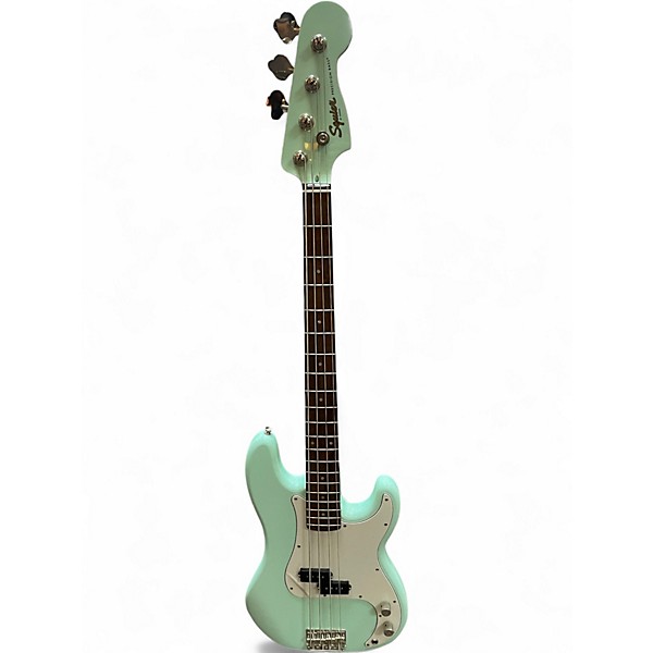 Used Squier Precision Bass Seafoam Green Electric Bass Guitar