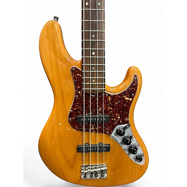 Used Fender American Deluxe Jazz Bass Natural Electric Bass Guitar