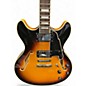 Used D'Angelico Premier Series DC 3 Tone Sunburst Hollow Body Electric Guitar