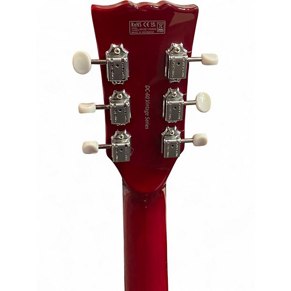 Used Harley Benton DC60 Vintage Series red Solid Body Electric Guitar
