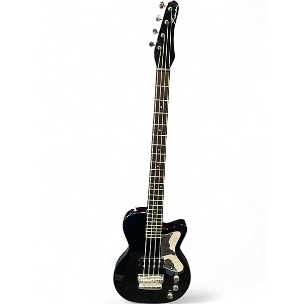Used Silvertone 1444 RAZR BLACK Electric Bass Guitar