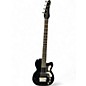 Used Silvertone 1444 RAZR BLACK Electric Bass Guitar thumbnail