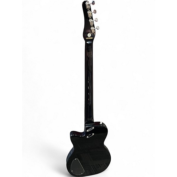 Used Silvertone 1444 RAZR BLACK Electric Bass Guitar