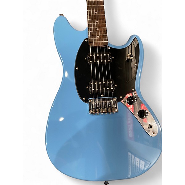 Used Squier Bullet Mustang HH Blue Solid Body Electric Guitar