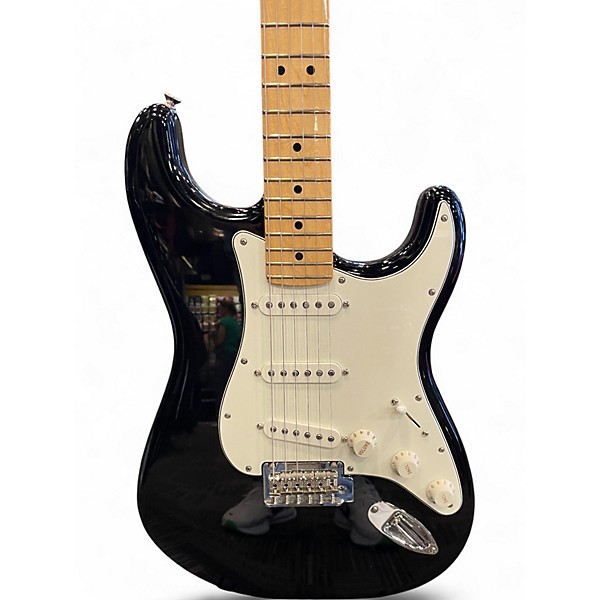 Used Fender Player Stratocaster Black Solid Body Electric Guitar