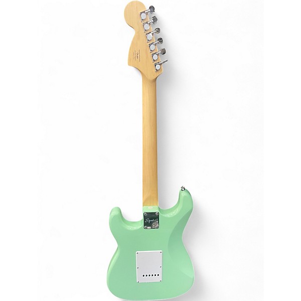 Used Squier Affinity Stratocaster Surf Green Solid Body Electric Guitar