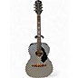 Used Fender Tim Armstrong Hellcat Black and White Acoustic Electric Guitar thumbnail