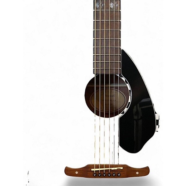 Used Fender Tim Armstrong Hellcat Black and White Acoustic Electric Guitar