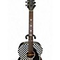 Used Fender Tim Armstrong Hellcat Black and White Acoustic Electric Guitar