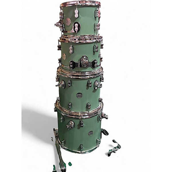 Used PDP by DW 7 Piece Concept Series Mint Green Drum Kit