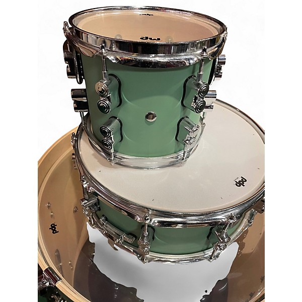 Used PDP by DW 7 Piece Concept Series Mint Green Drum Kit