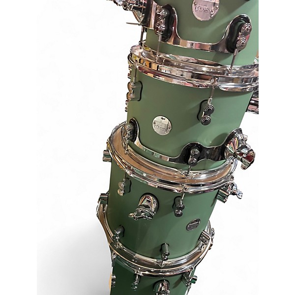 Used PDP by DW 7 Piece Concept Series Mint Green Drum Kit