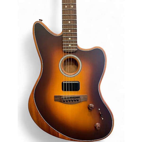 Used Fender ACOUSTASONIC JAZZMASTER SUNBURST Acoustic Electric Guitar