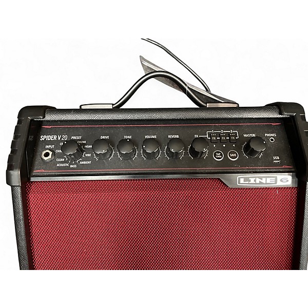 Used Line 6 Spider V 20 MkII 20w 1x8 Guitar Combo Amp
