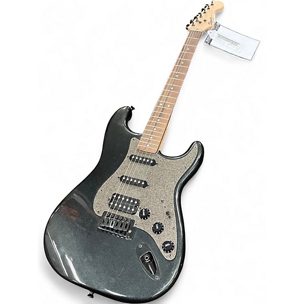 Used Squier Bullet Stratocaster HSS Metallic Black Solid Body Electric Guitar