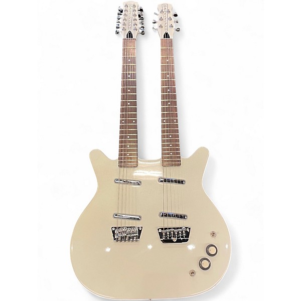 Used Danelectro DBN612 White Solid Body Electric Guitar
