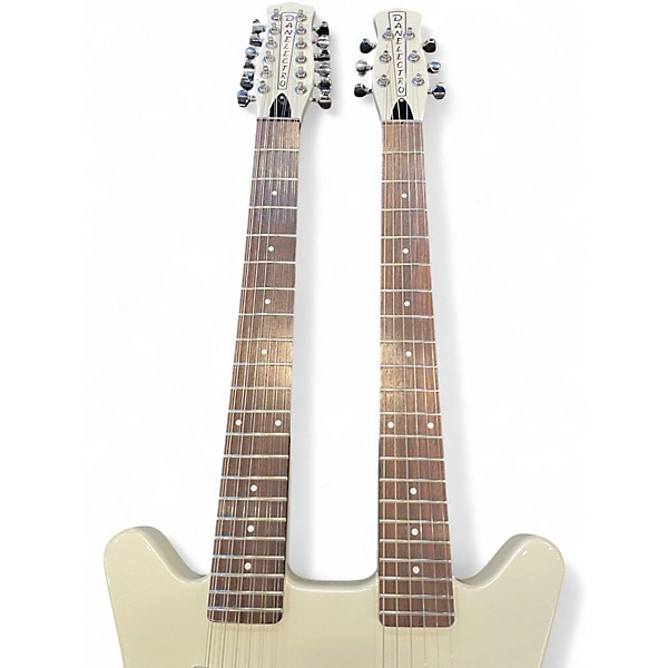 Used Danelectro DBN612 White Solid Body Electric Guitar
