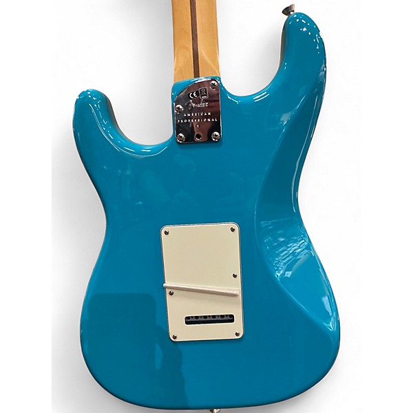 Used 2021 Fender American Professional II Stratocaster MIAMI BLUE Solid Body Electric Guitar
